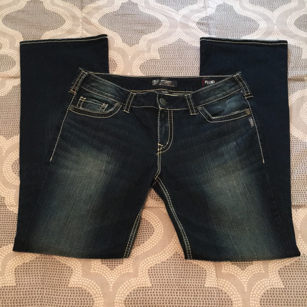 Silver Suki Mid Slim Boot Cut Jeans